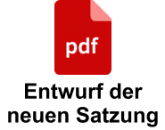 Entwurf der neuen Satzung
